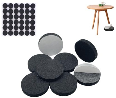 108 Piezas Almohadillas de Fieltro Adhesivas para Muebles, Protectores de Piso de 15mm, 2mm de Espesor, para Patas de Mesa, Sillas y Muebles, Reduce Ruido y Protege Superficies