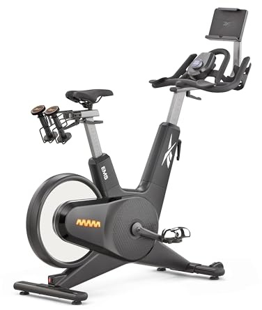 Reebok Bicicleta Ciclismo Indoor Z-Tech - Kinomap y Zwift - Volante inercia 13kg - Freno electromagnético - Peso máximo 150kg