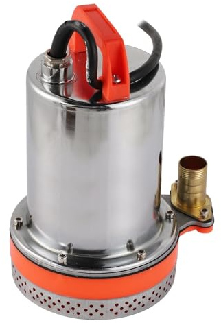 HamPaesk 1 Pompa sommergibile Piccola Batteria Solare for la Pulizia della Piscina, Sollevamento di 8 Metri, Cavo di 2,1 Metri, CC 12 V 180 W/24 V 220 W