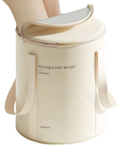 Pediluvio,Vasca Pieghevole Per Piedi | Contenitore Impermeabile Con Base Antiscivolo Per SPA Viaggio Doccia Circolazione Pulizia Casa