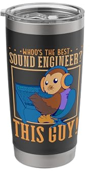 Owl at The Mixing Desk - Sound Engineer Stainless Steel Insulated Tumbler