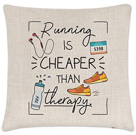 Gift Base Running Is Cheaper Than Therapy Cushion Cover