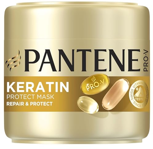 Pantene Pro-V Repair & Protect Keratin Protect Hair Mask 300 ml for Dry and Damaged Hair, Helps Repair 6 Months of Damage in Just One Use, With Pro-V Formula and Active Nutri-Plex Technology