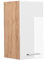 Vicco Hängeschrank R-Line, hängender Küchenschrank, Weiß Hochglanz/Goldkraft Eiche, 30 cm
