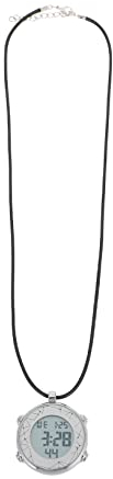 Mikikit Sportliche Taschenuhr Digitale Hängeuhr Elektronische Weckeruhr Kettenuhr Halskette Mit Taschenuhr Clip Auf Timer Digitaler Halsbehang Zinklegierung Weiß Herren Anzahl Stoppuhr