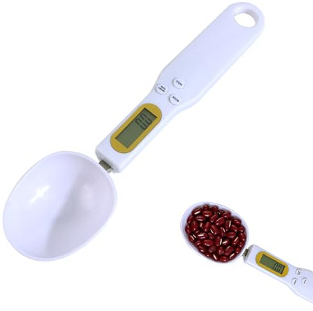 Cuchara de medición digital de alta precisión – Bilancia da cucina digitale di precisione con capacità di 500 g e precisione di 0,1 g, display LCD integrato, funzione di taratura per spezie, pillole