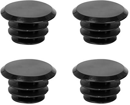 X AUTOHAUX 4pcs Cycling Bike Handlebar End Plugs Caps Black