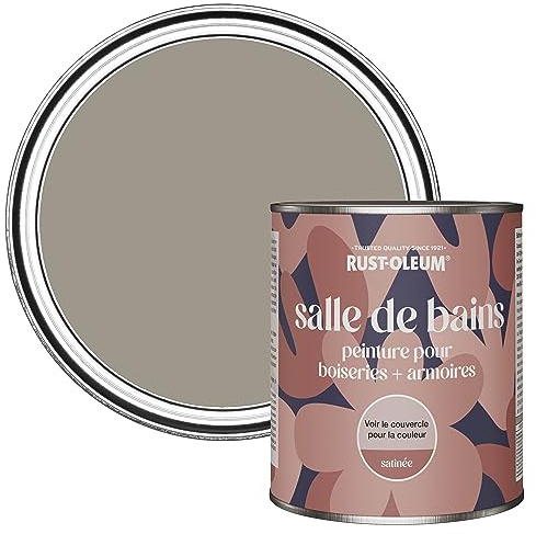Rust-Oleum Brown Moisture Resistant Bathroom Wood and Cabinet Paint in Satin Finish - Whipped Truffle 750ml