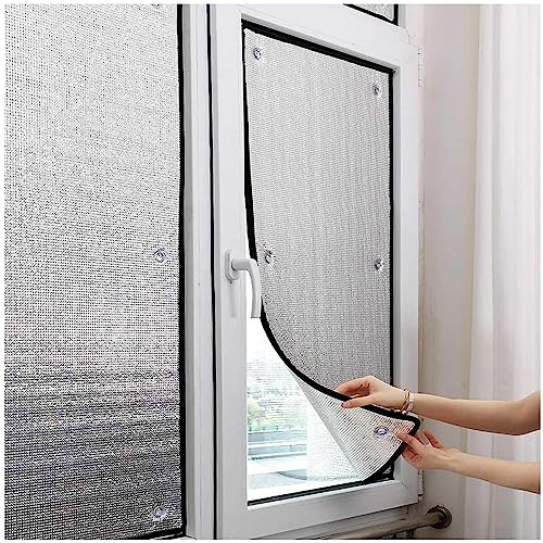 Reflective Aluminium Foil Insulation Foil, Sun Protection Blackout Window Film, Privacy Film, Heat Control Anti Uv Window Tint Film, for Home/Office/Balcony,WxH-65x100cm/26 * 39in