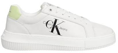 Calvin Klein Sneakers Chunky Cupsole Mono da Donna Bianco Modello YW0YW00823 Pelle 40