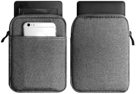 6 tum skyddsfodral för Kindle, lätt skyddande fodral fodral fodral med bomullsfoder för Kindle Paperwhit3 för Voyage 558/958/KV E-läsare (mörkgrå)
