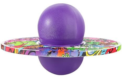 Ballon Sauteur Pogo Stick Jumper Ballon Sauteur Fitness Bâton Sauteur Epais Ballon d'équilibre Anti-déflagrant Ballon de Fitness Jouet de Boule Ballon de Gym Sport Balance Board Planche d'équilibre