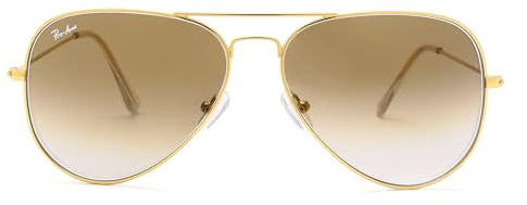 Pro Acme Pilot Sonnenbrille Frauen Männer 100% Echtglas UV400 Linse Klassische Sonnenbrille UV400 Schutz(Gold Gradient braun)
