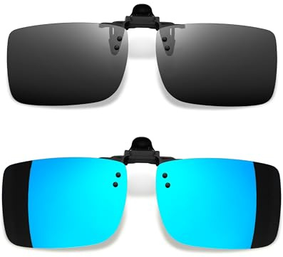 Joopin 2PCS Clip Rectangular para Gafas de Sol Polarizadas Hombre y Mujer