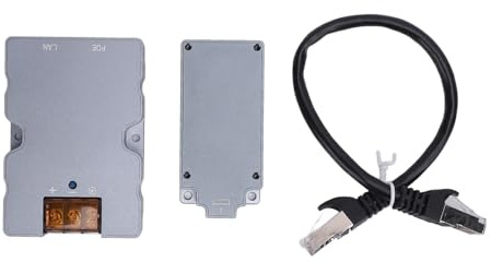 outdoorm GigE Ensemble d'injecteurs PoE passifs 320 W Adaptateur de câble de Protection Contre Les surtensions et ESD vers kit d'adaptateur Ethernet Satellite RJ45 pour Haute