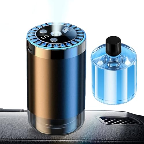 Profumatore per Auto Intelligente,LED Multicolore USB Intelligente Per Ambiente Auto | Diffusore di Essenze per Veicoli,Per Viaggio Vacanza Ufficio Casa Spiaggia Escursionismo