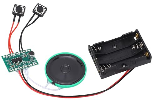 Sxhlseller Módulo de Chip de Sonido de Música Grabable de Bricolaje, Práctico Accesorio de Grabación de Sonido de Cuatro Minutos para Tarjetas de de Bricolaje, Cajas de, Tamaño de Bocina de 1,6 X