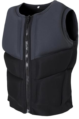 Veste de Kayak en Néoprène avec Fermeture Éclair, Veste de Kayak for Les Sports Nautiques, la Pêche, la Navigation de Plaisance, Le Surf et la Natation