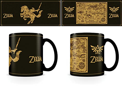 Legend Of Zelda, The - Map - Horse - Thermoeffekt Tasse - Größe Ø8,5 H9,5cm