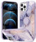 Yoedge Phone case for Apple iPhone 11 Pro Max 6.5 inch, 360° Magnetic Ring Holder Kickstand Silicone TPU Shockproof Anti-Scratch Protective Resistant Pattern for iPhone11 Pro Max, Marble 1