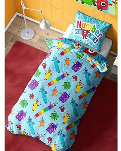 Numberblocks Junior Duvet Cover - Meet The Numberblocks Design - Official Reversible Bedding Set with Pillowcase - Polycotton