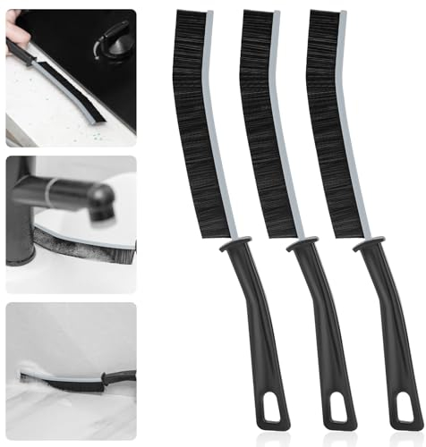 3 Stücke Hartborsten Eckenreinigungsbürste,Fugendüse Reinigungsbürste -Hochwertige Bürste für Spaltenreinigung und Fugenreinigung, ideal für gründliche Reinigung