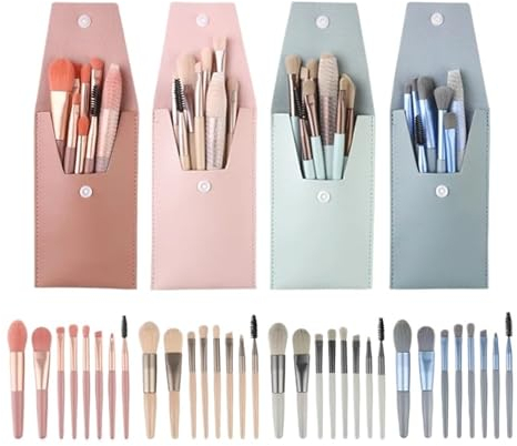 SBTRKT 8Pcs Make-Up Pinsel Set Make-Up Concealer Pinsel Erröten Lose Pulver Pinsel Lidschatten Highlighter Foundation Pinsel Schönheit Werkzeuge (Color : Apricot B)