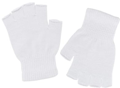 DOOVID Guanti senza dita invernali lavorati a maglia guanti caldi per donne uomini guanti elasticizzati mezze dita guanti