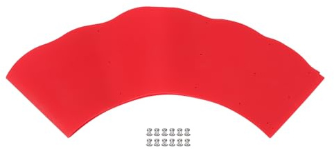 SIXRUN Protezione Antispruzzo in Silicone, Protezione Antispruzzo in Silicone per Padella Paraspruzzi Olio Regolabile Fai-da-Te per la di Tutti i Giorni (Rosso)
