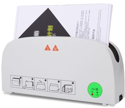 HYYKEJI Mini-A4-Thermobindegerät, Heißschmelzbindegerät, maximale Bindedicke 33 mm, 1 Minute Bindezeit, gleichmäßige Erwärmung, elektrisches Bindegerät für Fotoalben, Dokumente, Berichte