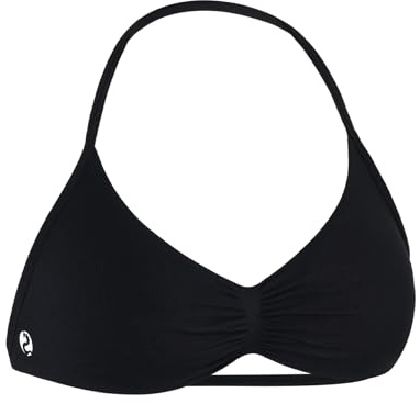 Aurola Influence Reggiseno Sportivo con Spalline da Donna, Reggiseno Imbottito a Schiena Nuda per Allenamento, Palestra, Yoga, con Coppe Rimovibili, Nero, S