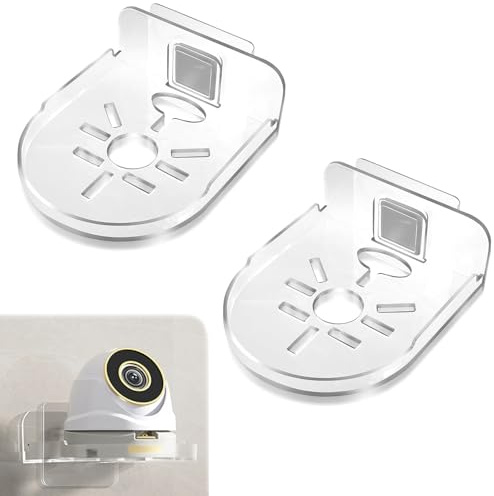 2 Pcs Camera Wall Mount, Adhesive Security Camera Shelf Without Drilling, Baby Monitor Wall Mount, For Security Cameras, Baby Monitors, Smart Speakers