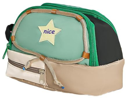 Zubehors Libre Estuche De Lápiz De Chicas De Estrellas, Estuche De Lápiz De Carpas De Gran Capacidad, Estuches De Lápiz Estético Multifuncional con 3 Compartimentos, Bolsas para Lápiz