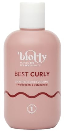 BEST CURLY, shampoo per capelli ricci e mossi che hanno bisogno di volume, olio di argan, di germe di grano, di lino e provitamina B5. Senza Parabeni, senza siliconi CERTIFICATO BIO - 250ml