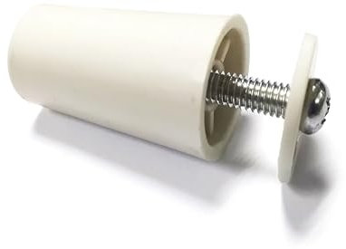 8x Butées de Volet Roulant 40mm Blancs, Protection des Lamelles de Fenêtres, Arrêts de Rouleau avec vis et Rondelle (40mm, Pièce, 8)