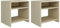 Woonisher Mesitas de Noche 2 uds contrachapado Roble Sonoma 40x30x39 cm Mesa de Centro para Sala de Estar de Material a Base de Madera
