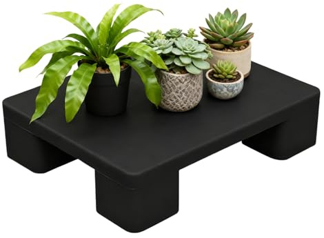 Generisch Paletas de almacenamiento | Organización ligera e impermeable Risers | Bloque de almacenamiento entrelazado para interiores al aire libre Paleta de suelo Garaje al aire libre Supermercado
