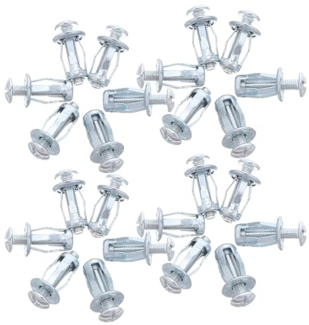 EXQUIMEUBLE 50pcs Petal Expansion Screws with Carbon Steel Nut Bolts for Secure Fastening in Construction and DIY Projects Easy Installation Support for Wall Anchors and Structural Stability