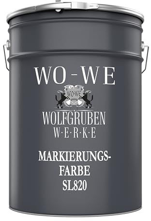 WO-WE Peinture de signalisation SL820 - Marquage au sol pour parking, route - Bleu 5L