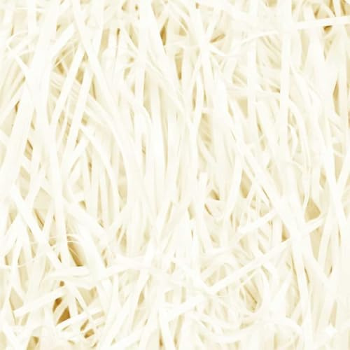 Emartbuy Cream Shredded Paper 200g – Soft Tissue Gift Filling for Hampers, Packaging & Crafting | Lightweight Paper for Gift Boxes, Baskets & Decorations