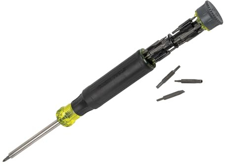 Klein Tools 32328 Precision Screwdriver, 27-in-1 Multi-Bit Screwdriver, Bits for Apple Product Repair, Rare-Earth Magnet, Electronic Repair