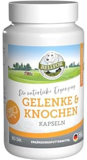 Bellfor Gelenke & Knochen – Ergänzungsfuttermittel für Hunde mit Ovopet®, Kollagen & Hyaluronsäure – 80 Kapseln – Unterstützung der normalen Gelenk- und Knochenfunktion