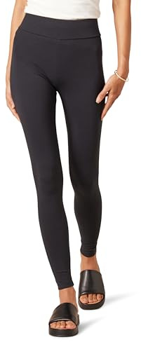 Amazon Essentials Legging en Maille Ponte (Grandes Tailles Disponibles) Femme, Noir, XS