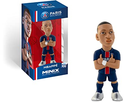 MINIX Collectible Figurines, Figur: PSG – Mbappé, 12 cm Sammelfigur, Ab 17+ Jahren, Deutsch