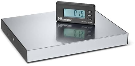 Funk Plattformwaage Digitalwaage Paketwaage für maximale Flexibilität Mestronic PLF 200-3630 | Max 50/200 kg - Teilung 10/50g | Plattform: 360 x 330 mm
