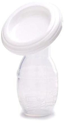 Manual Breast Pump with White Silicone lid Set 90ml/3oz