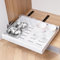 DEKORD, Teleskopschublade, Ausziehbare schublade küche, Schubladen, Erweiterbar ausziehbare schubladen, verstellbare Breite von 31,5 cm bis 48 cm, Schubladen organizer
