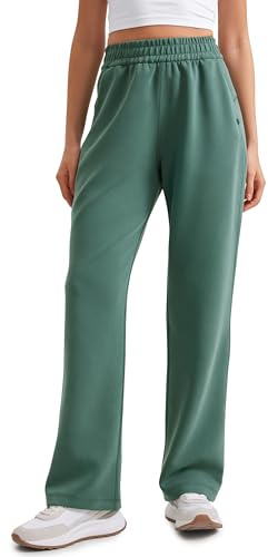 CRZ YOGA SoftAura Straight Leg Sweatpants 30 Dark Forest Green Medium