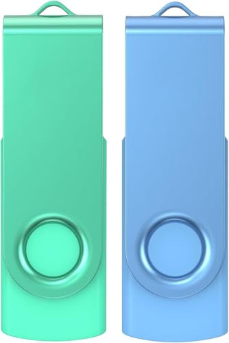 Wooolken Chiavetta USB 3.0 32 GB 2 Pezzi, Alta Velocità Pen Drive 3.0, 2 Pezzi Pendrive USB 32 GB con Adattatori USB C e Portachiavi, per Scuola, Ufficio, Backup, Trasferimento Dati