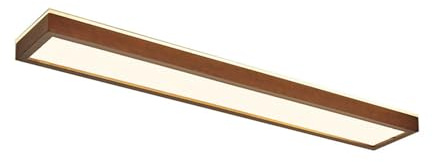 YESSRON Lámpara de Techo LED Moderna de Madera, Regulable con Control Remoto, Rectangular y Cuadrada de Madera para Cocina, Dormitorio, Sala de Estar, Pasillo y Entrada.